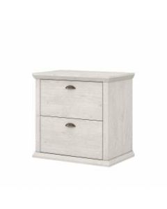 Bush Furniture Yorktown 31inW Lateral 2-Drawer File Cabinet, Linen White Oak, Standard Delivery