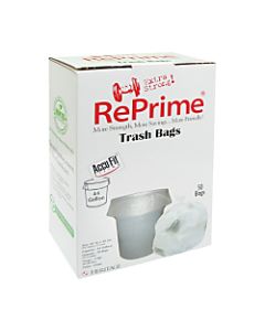 Heritage Accufit Can Liners, 44 Gallon, 0.9 Mil, Clear, Box Of 50
