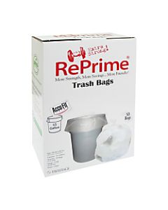 Heritage Accufit Can Liners, 55 Gallon, 0.9 Mil, Clear, Box Of 50