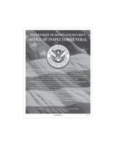 ComplyRight Federal Contractor Posters, Bilingual, DHS Fraud Hotline, 8 1/2in x 11in