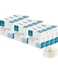 Business Source Invisible Tape Dispenser Refill Roll - 36 yd Length x 0.75in Width - 1in Core - 12 / Box