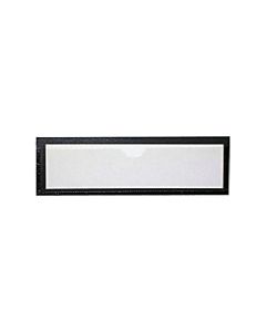 Tatco Magnetic Label Holders, 1 3/8in x 4 3/8in, Black/White, Pack Of 10