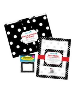 Barker Creek Get Organized Kit, Letter Size, Black Dot