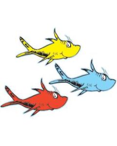 Eureka Paper Cutouts, 5in, One Fish, Two Fish, Pack Of 36