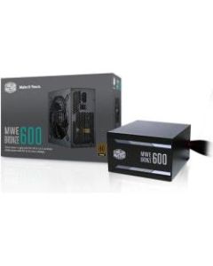 Cooler Master 80 PLUS Bronze Certified Power Supply - Internal - 120 V AC, 230 V AC Input - 3.3 V DC @ 20 A, 5 V DC @ 20 A, 12 V DC @ 50 A, 12 V DC @ 300 mA, 5 V DC @ 3 A Output - 600 W - 1 +12V Rails - 1 Fan(s) - 85% Efficiency