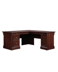 Sauder Palladia Collection L-Shaped Desk, Select Cherry