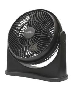 Brentwood Kool Zone F-8BKR 8-Inch Air Circulator - 203.2 mm Diameter - 3 Speed - Air Circulation, Adjustable Tilt Head, Carrying Handle - Plastic - Black