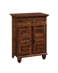 Sauder Harbor View Entryway Table With USB Ports, 36inH x 27-7/8inW x 17-3/4inD, Curado Cherry