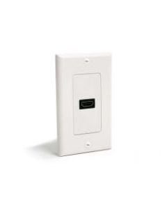 StarTech.com Single Outlet Female HDMI Wall Plate White - 1-gang - HDMI Digital Audio/Video - White