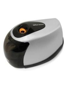 Office Depot Brand Dual-Powered Pencil Sharpener, 6in, Black/Silver