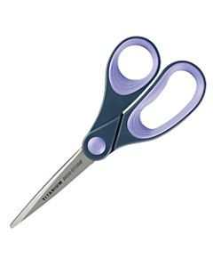 Westcott Titanium-Bonded Scissors, 8in, Pointed, Gray/Purple