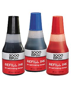 2000 PLUS Self-Inking Stamp Refill Ink, 1 Oz, Blue