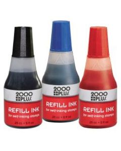 2000 PLUS Self-Inking Stamp Refill Ink, 1 Oz, Black