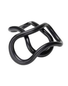 Mind Reader Yoga Rings, 3inH x 9inW x 4-3/4inD, Black, Pack Of 2 Yoga Rings