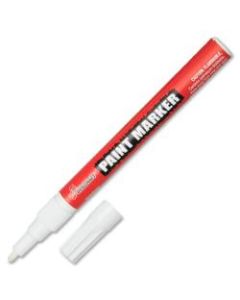 SKILCRAFT Paint Markers, White, Pack Of 12