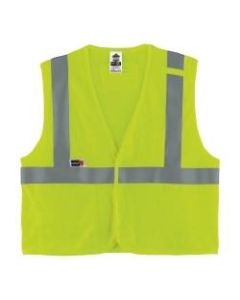 Ergodyne GloWear Flame-Resistant Hi-Vis Safety Vest, Type R, Class 2, Large/X-Large, Lime