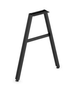 HON Mod Collection Worksurface 24inW A-leg Support - 24in - Finish: Black