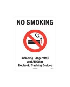 ComplyRight Federal Specialty Posters, No Smoking Or E-Smoking, English, 8 1/2in x 11in