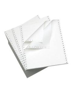Office Depot Brand Computer Paper, 2-Part, Standard Perforation, Carbonless, 9-1/2in x 11in, 15 Lb, White, Carton Of 1400 Forms