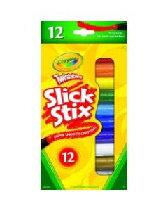 Crayola Twistables Slick Stix 12-count Smooth Crayons - Assorted - 12 / Set