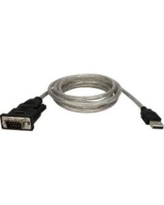 QVS 6ft USB to DB9 Male RS232 Serial Adaptor Cable - 6 ft Serial Data Transfer Cable - First End: 1 x Type A Male USB - Second End: 1 x DB-9 Male Serial - 12 Mbit/s
