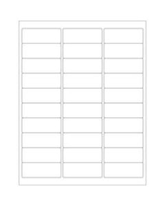 Office Depot Brand Inkjet/Laser Labels, LL113, Rectangular, 2 5/8in x 1in, White, Case Of 3,000