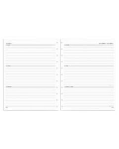 TUL Discbound Weekly/Monthly Refill Pages, Letter Size, January To December 2022, TULLTFILR-WM