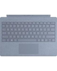 Microsoft Signature Type Cover Keyboard/Cover CaseMicrosoft Surface Pro (5th Gen), Surface Pro 3, Surface Pro 4, Surface Pro 6, Surface Pro 7 Tablet - Ice Blue - Stain Resistant - Alcantara - English (US) Keyboard