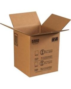 Office Depot Brand Plastic Pail Haz Mat Boxes, 12-1/2in x 12-1/2in x 15-1/8in, Kraft, Pack Of 10 Boxes