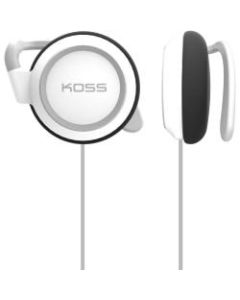 Koss KSC21 Earphone - Stereo - White - Mini-phone (3.5mm) - Wired - 36 Ohm - 50 Hz 18 kHz - Over-the-ear - Binaural - Supra-aural - 4 ft Cable