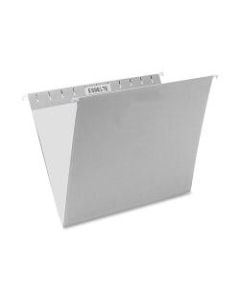 Oxford Color 1/5-Cut Hanging Folders, Letter Size, Gray, Box Of 25