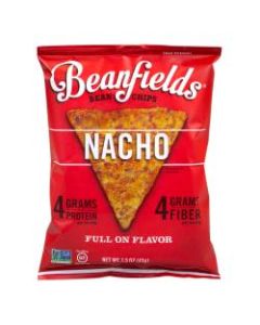 Beanfields Nacho Bean And Rice Chips, 1.5 Oz, Pack Of 24 Bags