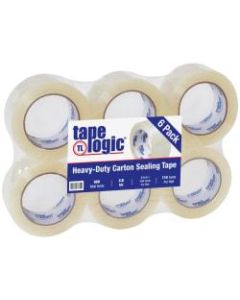 Tape Logic Acrylic Sealing Tape, 3in Core, 2in x 110 Yd., Clear, Pack Of 6