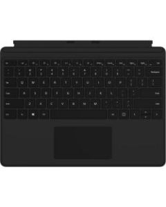 Microsoft Type Cover Keyboard/Cover Case Microsoft Surface Pro X Tablet - Black - Strain Resistant