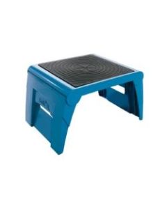 Cramer One Up Nonslip Folding Step Stool - 1 Step - 9.5in x 14.5in x 11.3in - Blue