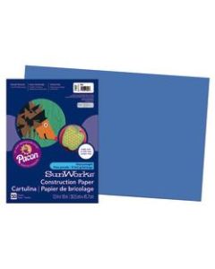 SunWorks Construction Paper, 12in x 18in, Blue, Pack Of 50