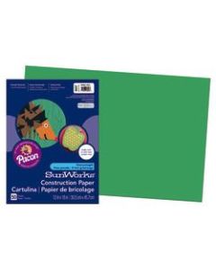 SunWorks Construction Paper, 12in x 18in, Holiday Green, Pack Of 50
