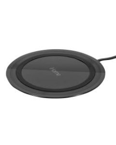 iHome Rainbow Ultra Slim QI Wireless Charging Pad, Black, IH-QI1001B-P2