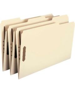 Smead Manila Fastener Folders, Legal Size, 100% Recycled, Box Of 50