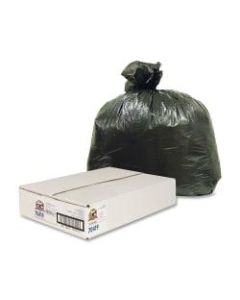 Genuine Joe Linear Low-Density Trash Liners, 31-33 Gallons, Black, Carton Of 250