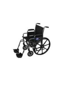 Medline Excel K3 Basic Lightweight Wheelchair, Swing Away, 18in Seat, Gray