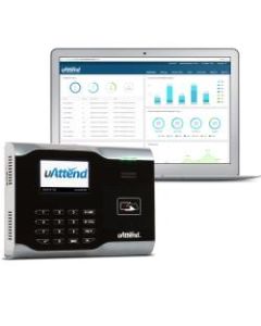 uAttend CB6500OC RFID Time Clock System, Black