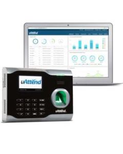 uAttend Biometric Fingerprint Cloud-Based Time Clock, BN6000OC, 5in x 7in x 2in, Black