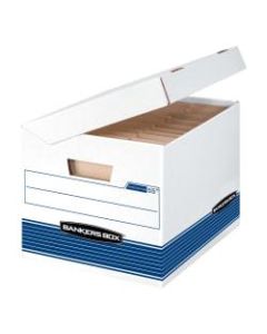 Bankers Box Systematic Storage Boxes, Letter/Legal Size, 10 1/4in x 13in x 16in, 35% Recycled, Woodgrain, Case Of 12