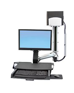 Ergotron StyleView Sit-Stand Combo Mount System With Work Surface, 45-270-026