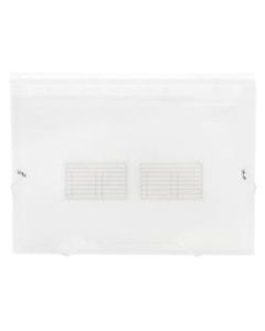 Office Depot Brand Plastic File, 13 Pocket, Expansion 3-1/2in, 8 1/2in x 11in, Letter, Clear, Pack of 1