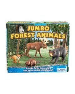 Learning Resources Jumbo Figures, Forest Animals, Pack Of 5