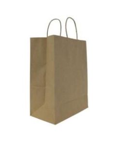 Karat Kraft Laguna Paper Shopping Bags, 13 3/8in x 5 3/8in x 9 1/2in, Brown, Case Of 250 Bags