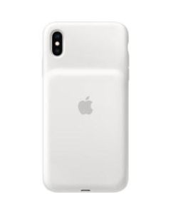 Apple iPhone XS Max Smart Battery Case - White - For Apple iPhone XS Max Smartphone - White - Silky - MicroFiber, Silicone, Elastomer