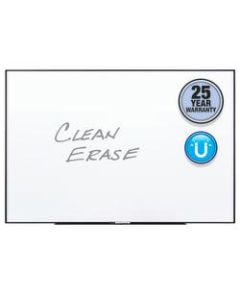 Quartet Nano Magnetic Dry-Erase Whiteboard, 96in x 48in, Aluminum Frame With Black Finish
